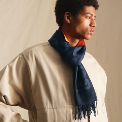 ブルー - レディス, スカーフ、ショール＆マフラー, カシミアストール